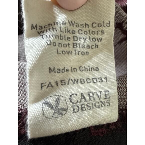 Carve Designs Women’s Skinny Corduroy Pants Size 4 Maroon Heathered Spice EUC - Picture 14 of 14